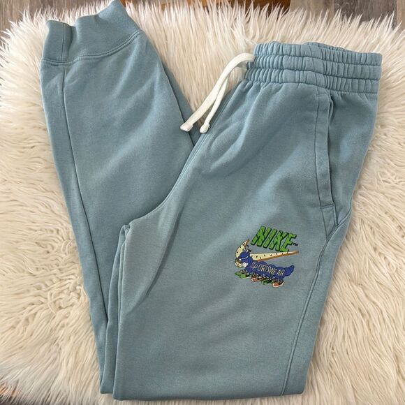 Nike Blue Jogger Sweatpants with Elastic Waistband Size XL - Picture 1 of 9